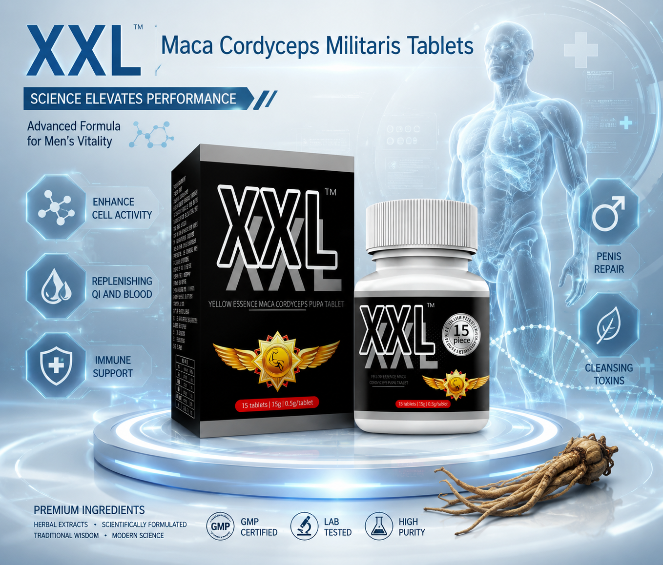 Huangjing Maca Cordyceps Larvae Slices - Image 2